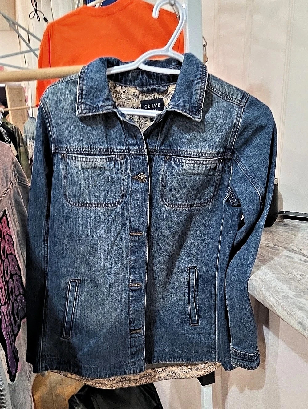 CURVE Denim Jacket Morgan Wallen Graphic